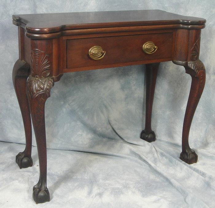 Carved mahogany Chippendale Revival