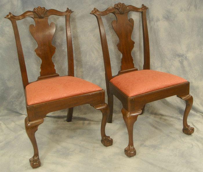 2 Henkel Harris mahogany Chippendale 3cde5