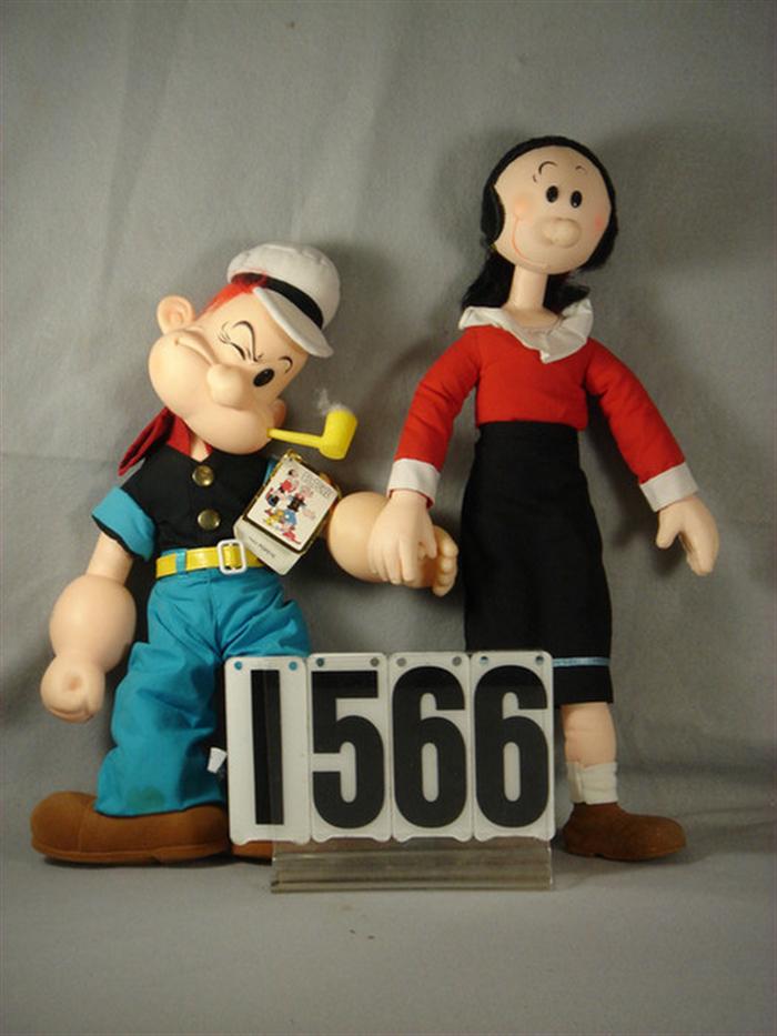 Lot of 2 Large Popeye Character 3d272