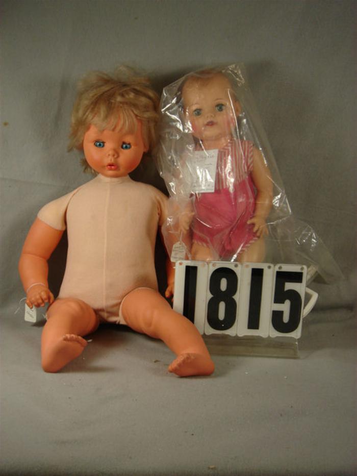 Lot of 2 circa 1950s baby dolls,