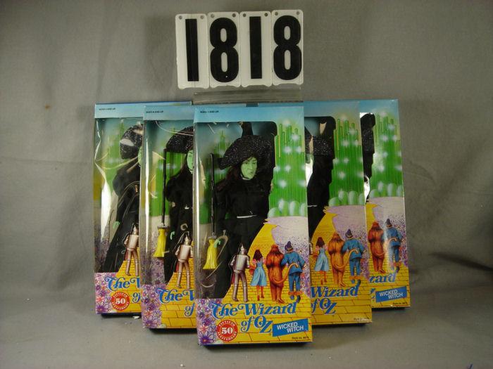 Lot of 6 Wizard of Oz Wicked Witch dolls,