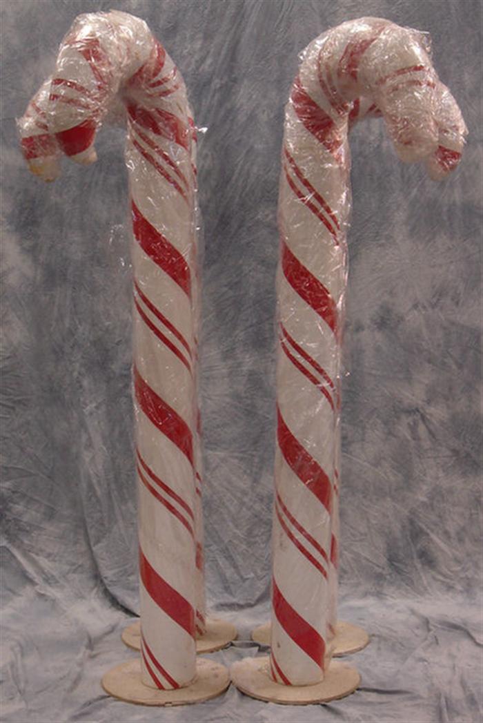 6 cardboard candy canes, 73 h   Estimate