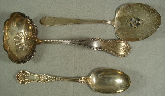 3 sterling silver serving pcs, Hamilton