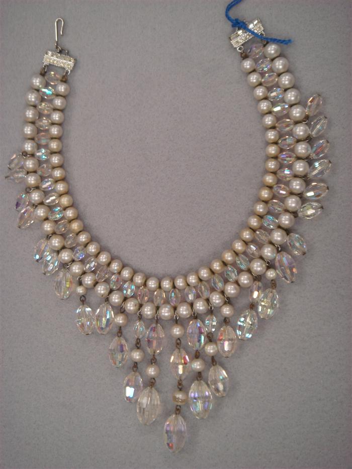 'Vendome' faux pearl and crystal