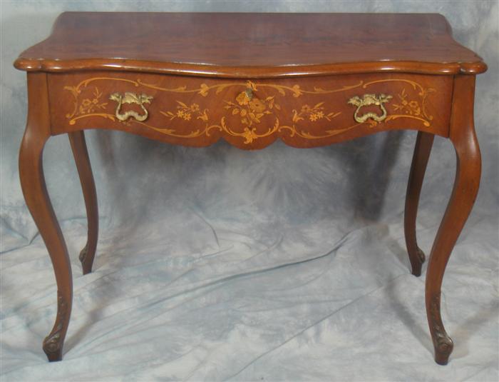 Inlaid French style console table,