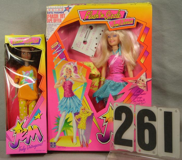 1986 Hasbro Jem Dolls lot of 2  3d090