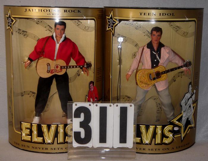 Lot of 2 1993 Hasbro Elvis Presley Dolls,