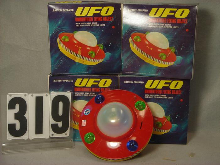 Lot of 4 Battery Operated UFO Toys,