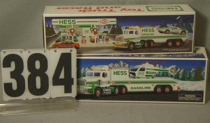 Lot of 2 Hess Trucks, mint in original