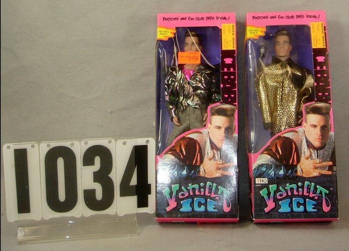 Lot of 2 vanilla Ice Dolls mint 3d10e