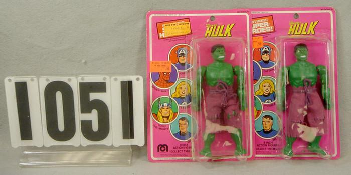 Lot of 2, 1979 Mego The Hulk Action