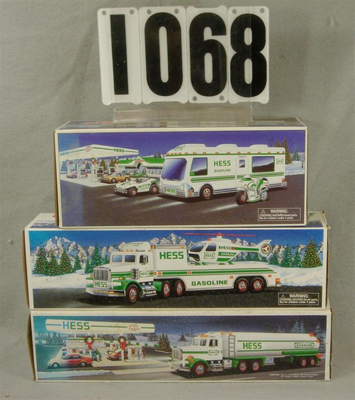 Lot of 3 Hess Vehicles, 1995, 1990