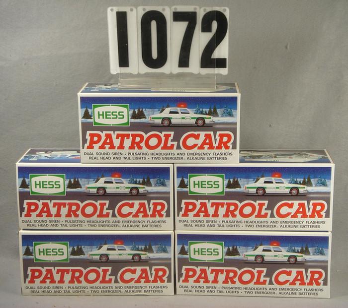 Box of 5 Hess Vehicles, 1993, all