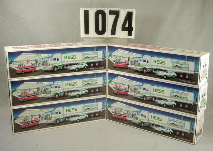 Lot of 6 Hess Vehicles, 1992, mint