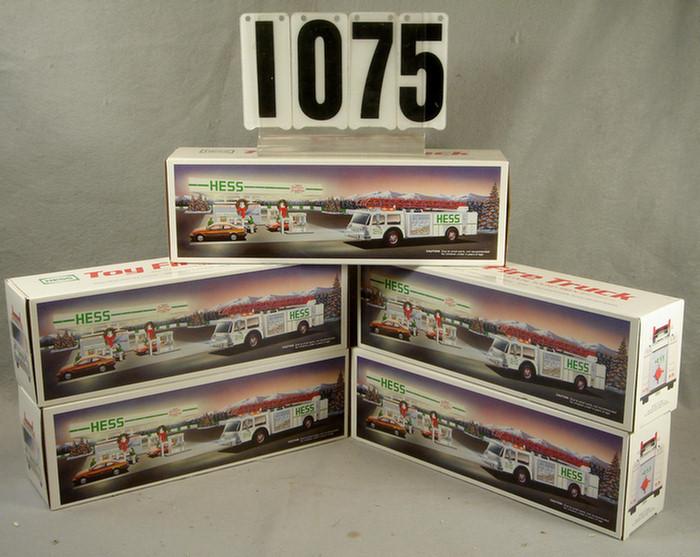 Box of 5 Hess Vehicles, 1989, all