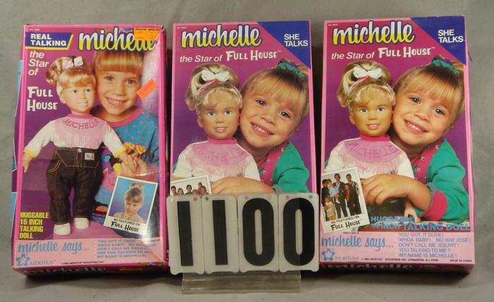 Lot of 3 Michelle Dolls, from Full