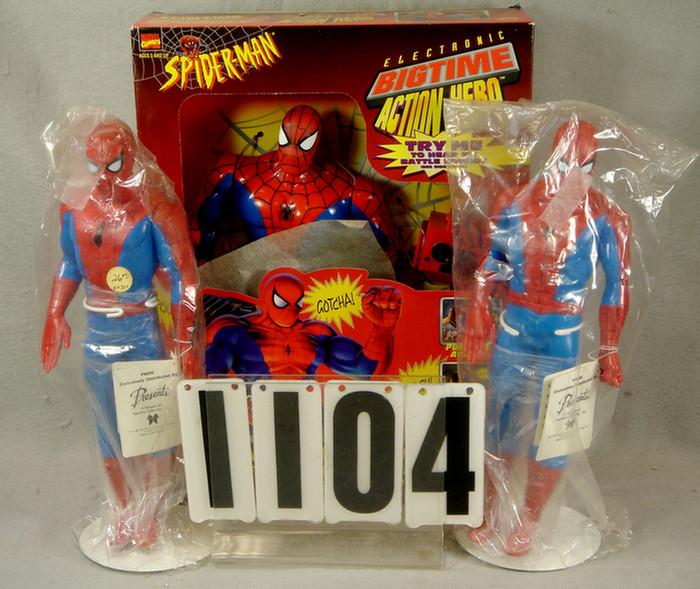 Lot of 3 Spiderman Action Figures,
