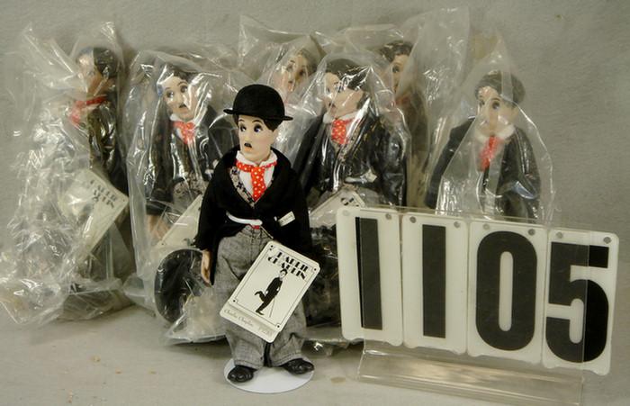 Lot of 8 Charlie Chaplin Dolls, made