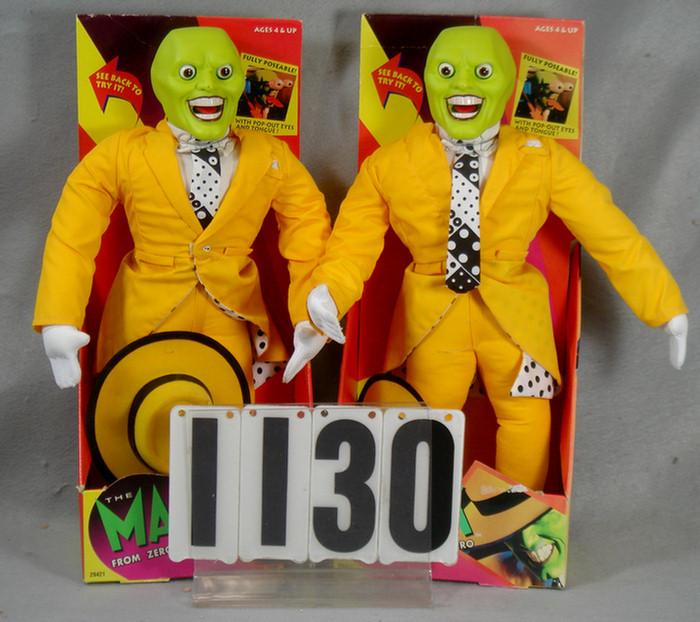 Lot of 2 The Mask plush toys featuring