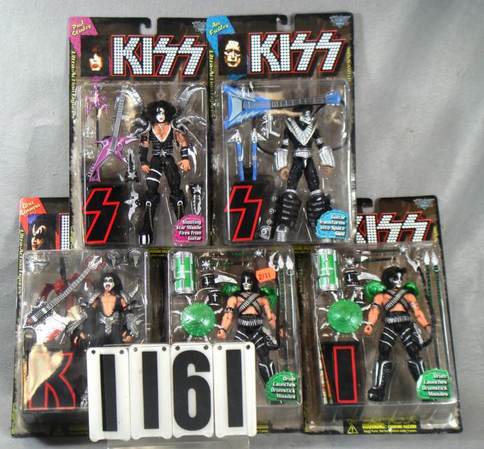 Lot of 5 Kiss dolls, Gene Simmons,