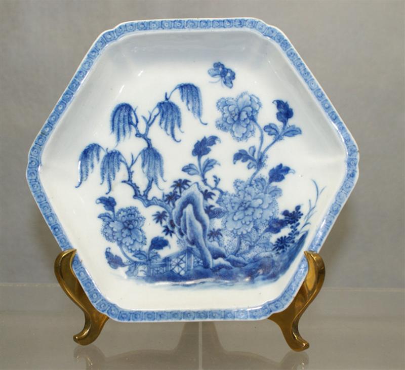 19th c hexagonal Chinese porcelain