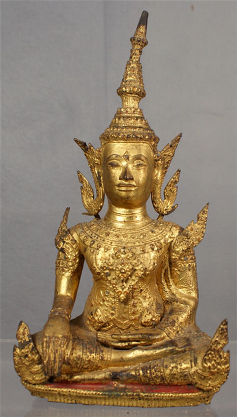 20th c Southeast Asian bronze Deity  3d61c