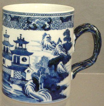 19th c Chinese export porcelain mug,