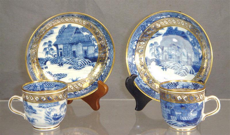 Pair of 19th c Chinese export porcelain