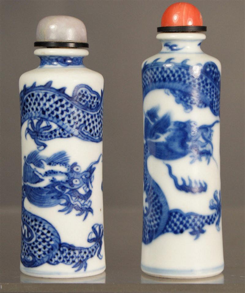 (2) Cylindrical porcelain snuff