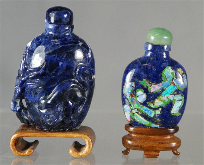  2 sodalite snuff bottles one 3d69f