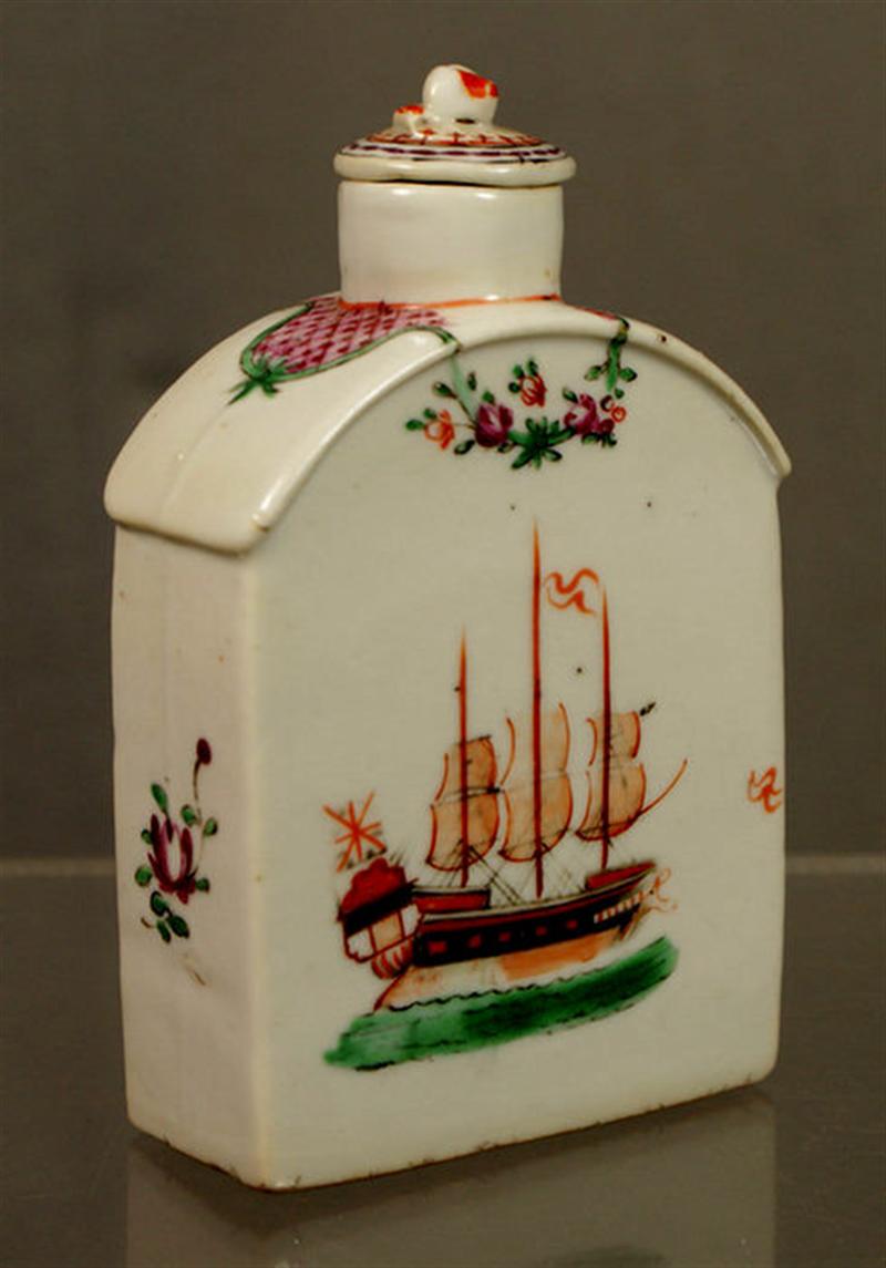 Chinese Export porcelain tea jar with