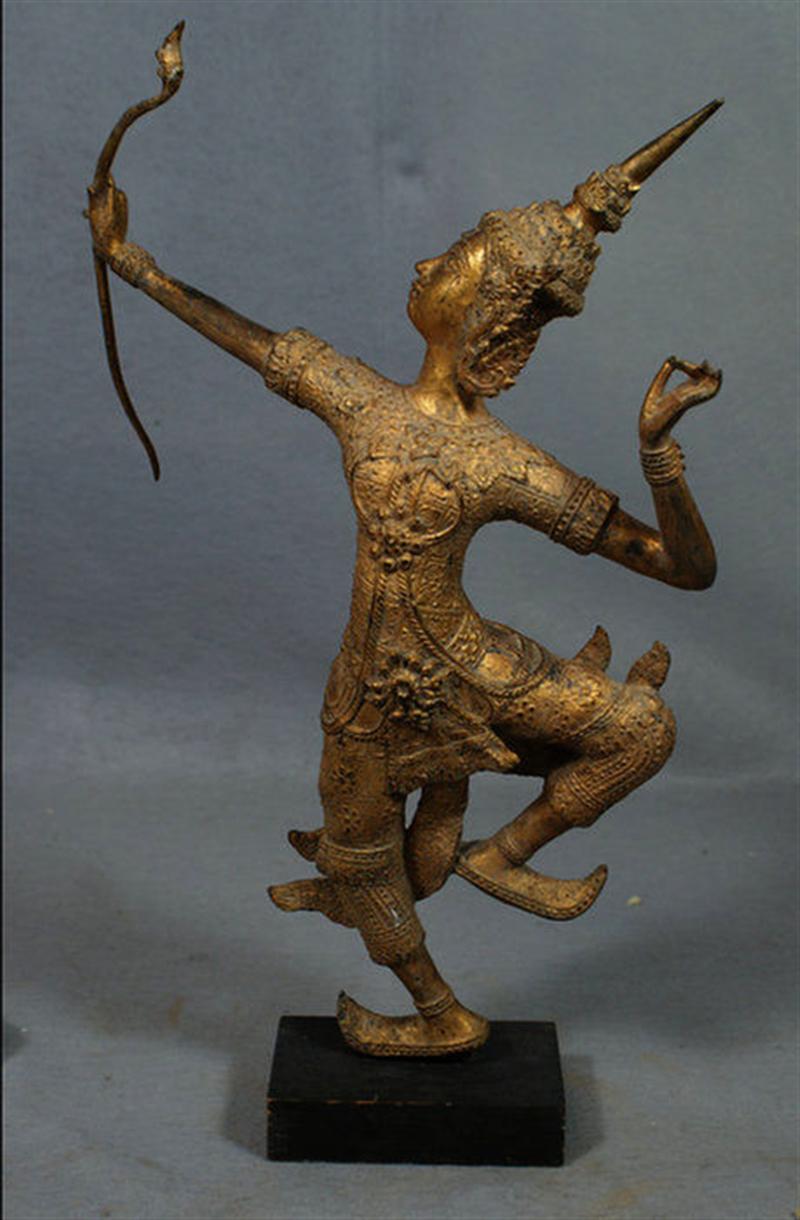 Cast bronze figure of an Asian