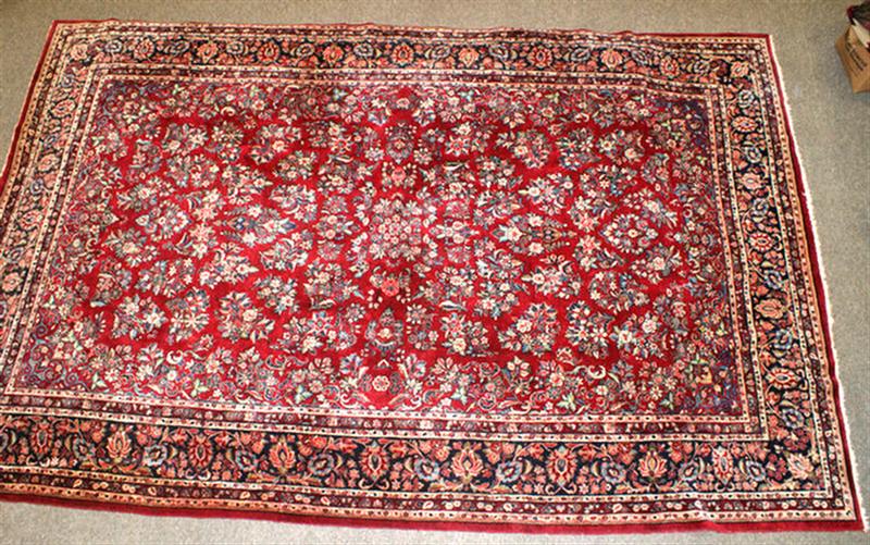 10 2 X 16 0 red Sarouk minor wear 3d720