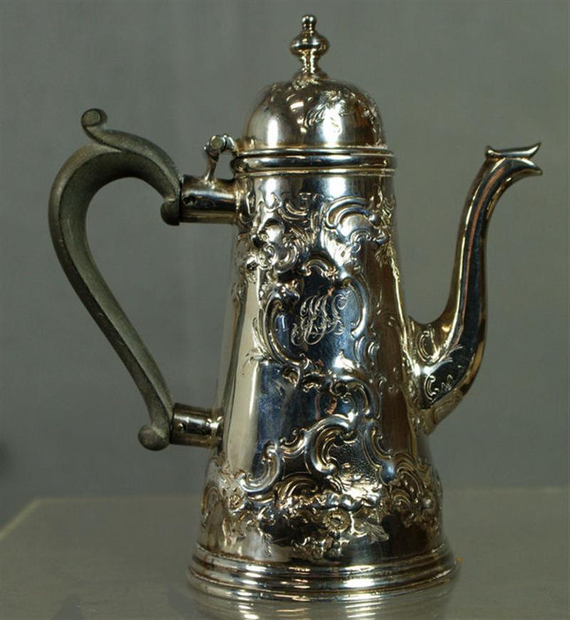 Queen Anne silver teapot mark 3d76f