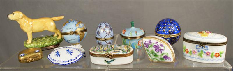 9 Limoges porcelain various themed 3d7c8