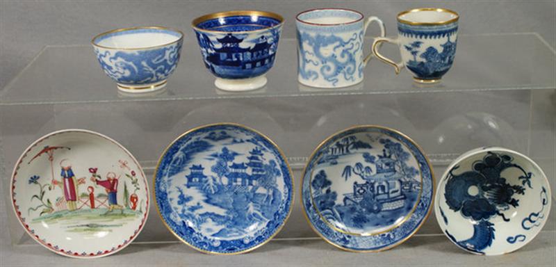 4 each assorted English porcelain 3d7fb