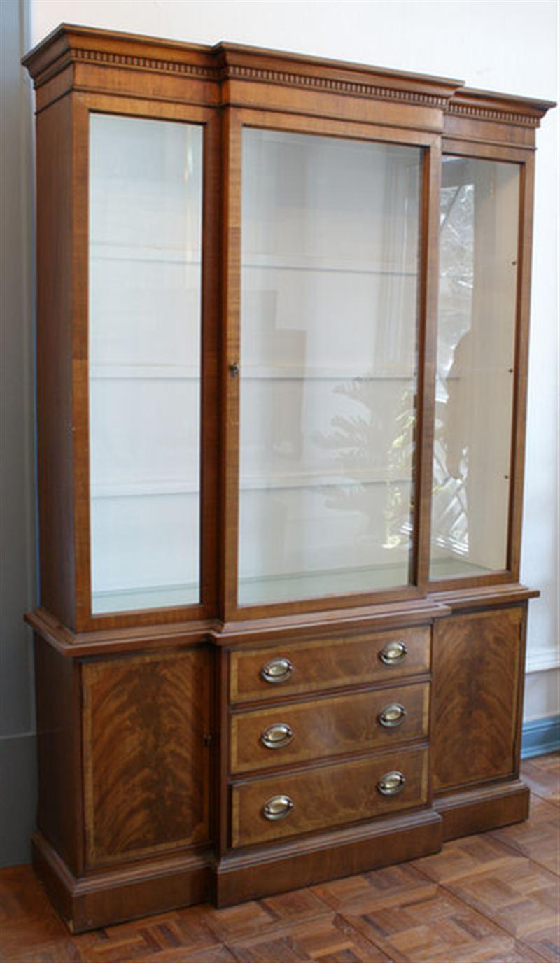 Mahogany Georgian style breakfront,