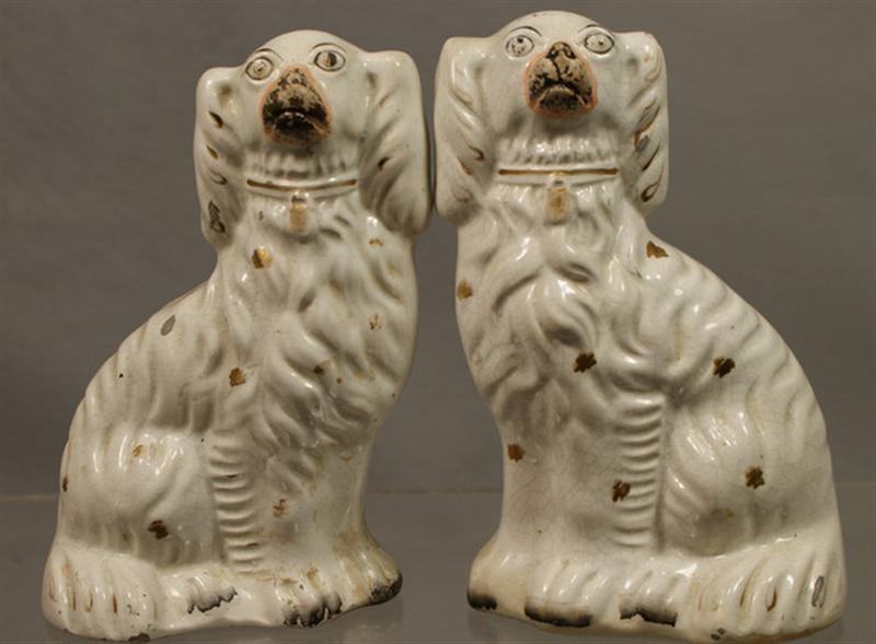 Pr Staffordshire white spaniels  3d825