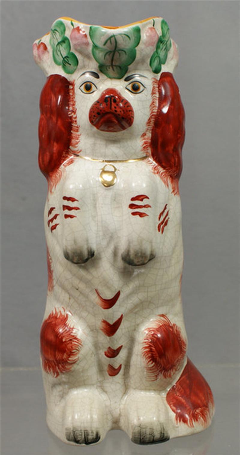 Staffordshire white and rust spaniel 3d829