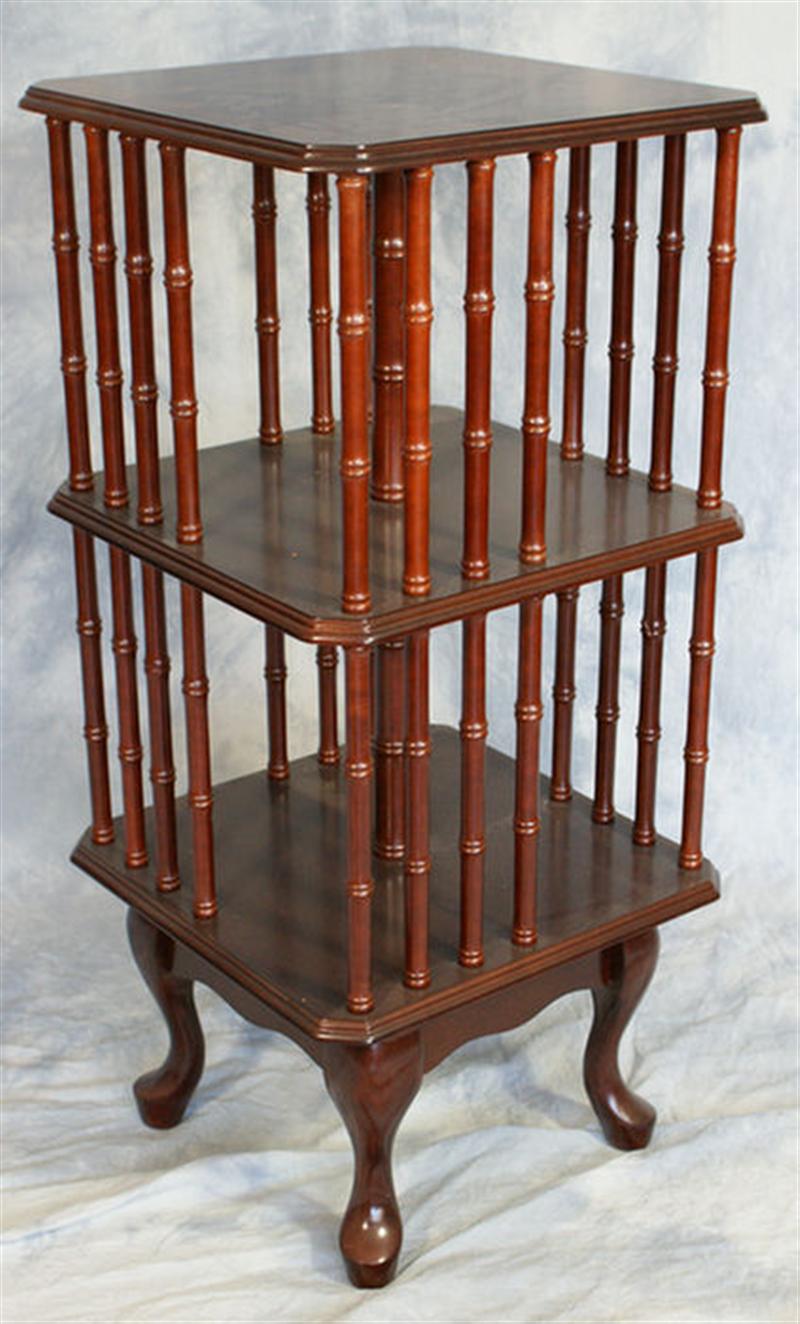 Mahogany Queen Anne style revolving 3d82a