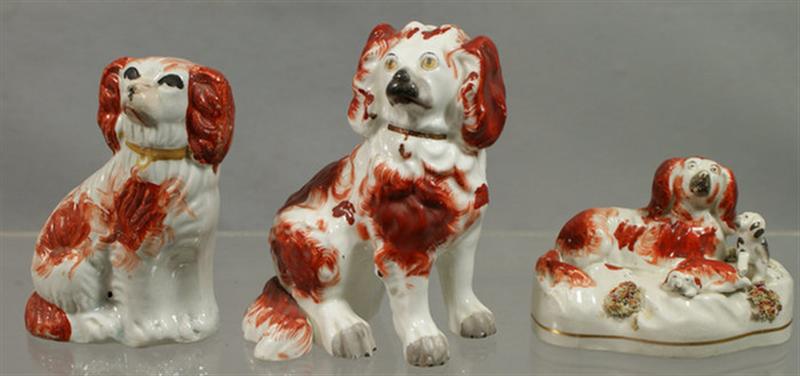  3 Staffordshire rust spaniels 3d83a