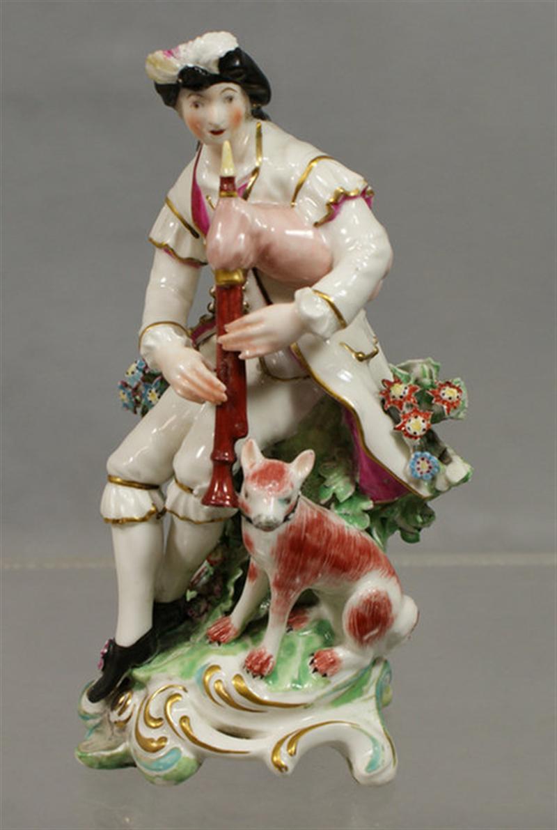 English porcelain bocage figurine