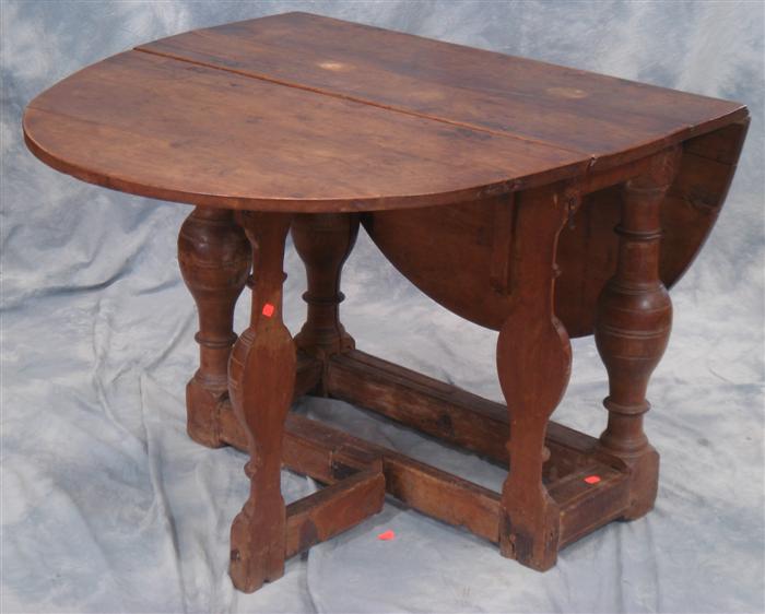 English oak Jacobean gateleg table  3d501