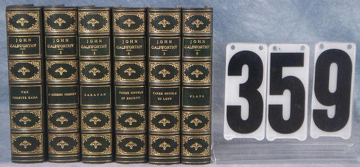 6 John Galsworthy novels 1st edition 3d572