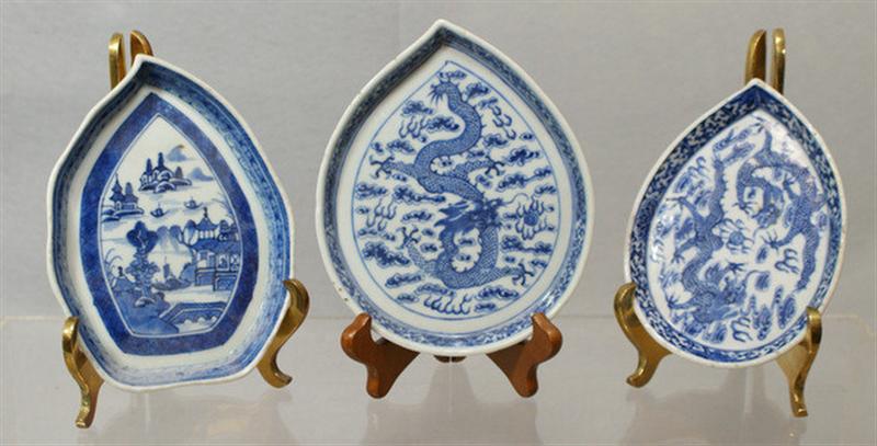 Lot of 3 19th c Chinese export