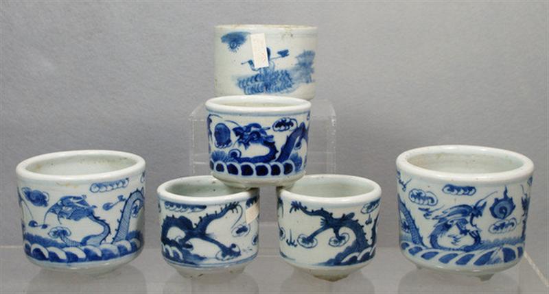 Lot of 6 19th c Chinese porcelain 3d5d0