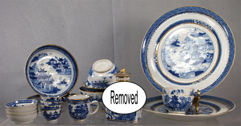 (18) pcs 19th c Chinese export