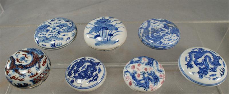 Lot of 7 19th 20th c Chinese seal 3d5e8