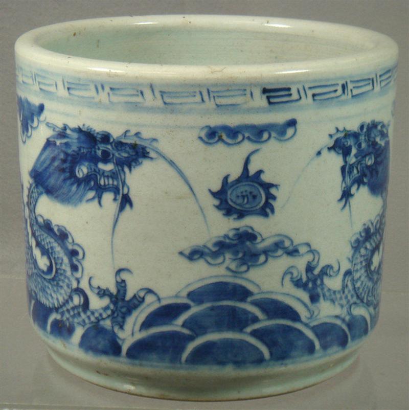 19th/20th c Chinese porcelain brush