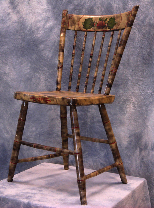 Bamboo turned Windsor side chair  3da09